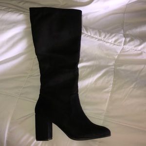Never been worn- black suede boots
